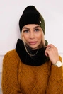 Damen Trikolore Set P103 schwarz+khaki