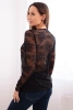 Women's lace blouse with long sleeves black