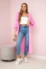 Sweater long cardigan light pink