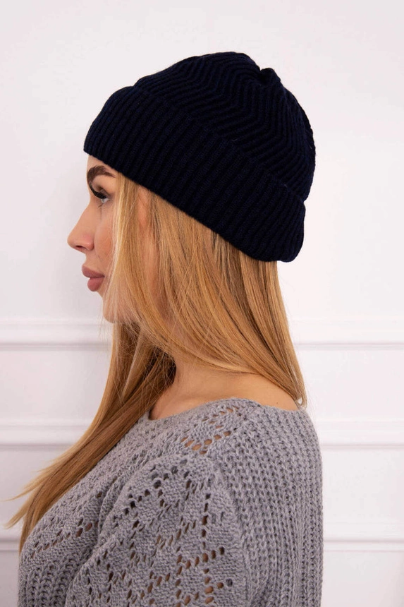 Dünne Mütze Oliwia K252 navy blau
