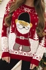Christmas sweater with Santa Claus red