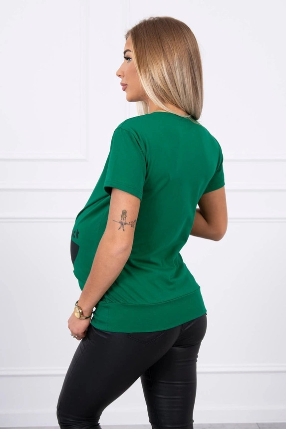 Maternity blouse Guck green