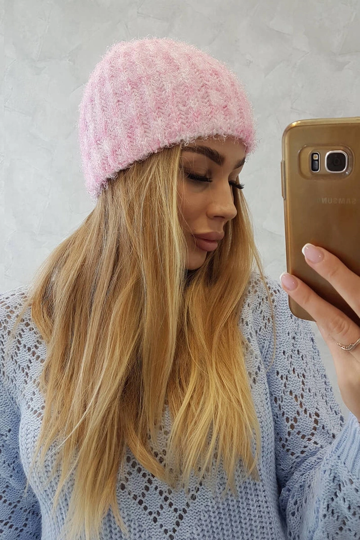 Women's cap Cina K259 light pink