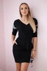 Kleid mit Flügeln an den Schultern schwarz