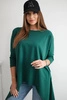 Blouse oversize dark green