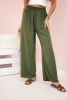Wide-leg trousers light khaki