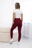Ribbed leggings burgundy
