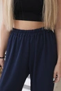 Hose mit weitem Bein marineblau