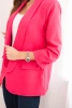 Women's unbuttoned blazer with lining S/M pink