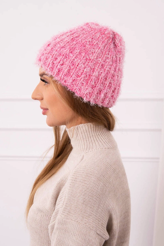 Women's cap Cina K259 dark pink