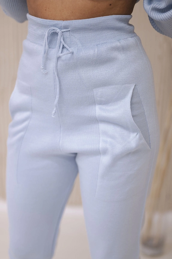 Dvoudílná souprava svetrů v modré barvě