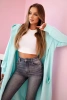 Cape with a hood oversize mint