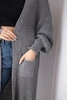 Sweater long cardigan dark grey