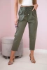 Punto trousers tied at the waist khaki