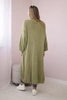 Sweater long cardigan light khaki