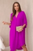 Kleid mit V-Ausschnitt violett