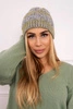 Cap with fleece Melisa K241 gray+olive