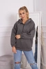 Hooded sweatshirt graphite