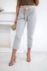 Punto trousers with belt grey