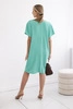 Dress with pockets and pendant dark mint