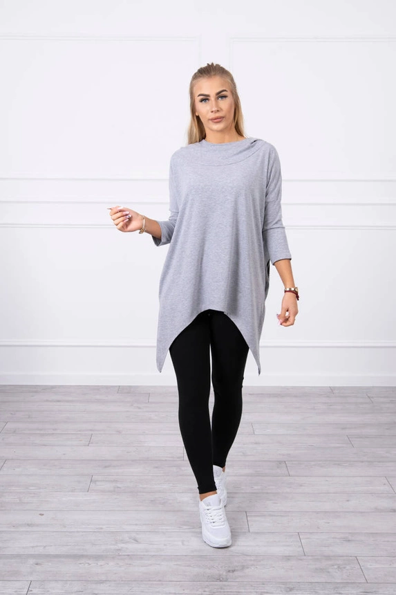 Fahrraddruck Sweatshirt grau