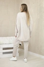 Oversize cotton set sweatshirt + pants beige