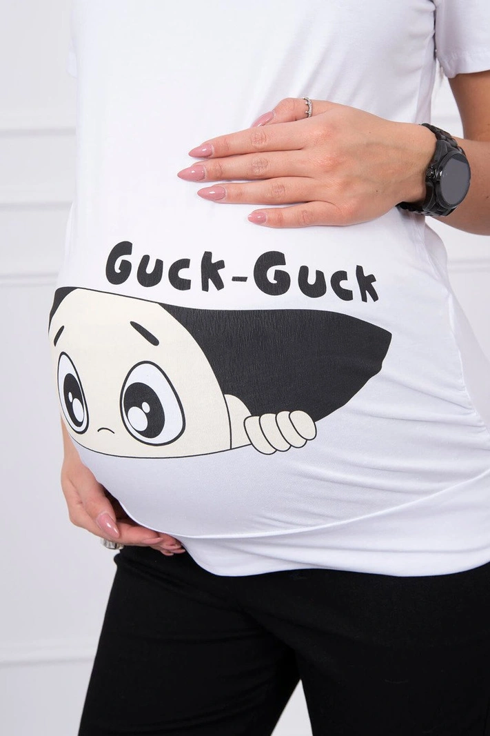 Guck Schwangerschaftsbluse weiß