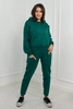 Insulated set sweatshirt + pants dark green 