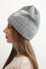 Women's winter wool hat with zirconia K453 graphite