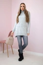 Pullover mit Stehkragen grau