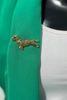 Brooch Dog A-2-21-6 golden color