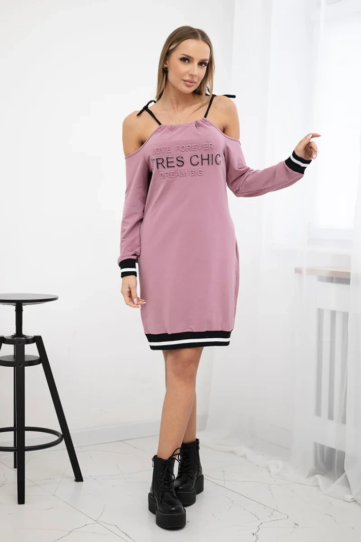 Dress Tres Chic dark pink