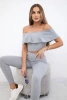 Set with a frill gray