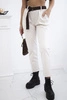 Punto trousers with belt light beige