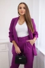 Elegant set of jackets and trousers dark purple