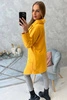 Tunic with envelope front Oversize mustard