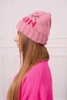 Women's cap London K385 dark pink