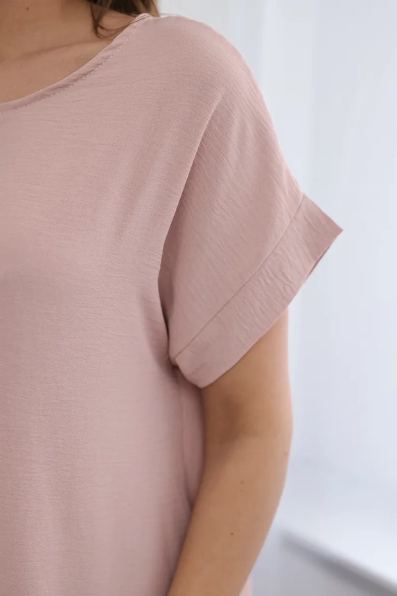 Dress with pockets dark powder pink