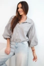 Dámska bavlnená bomber bunda na zips fango zelená