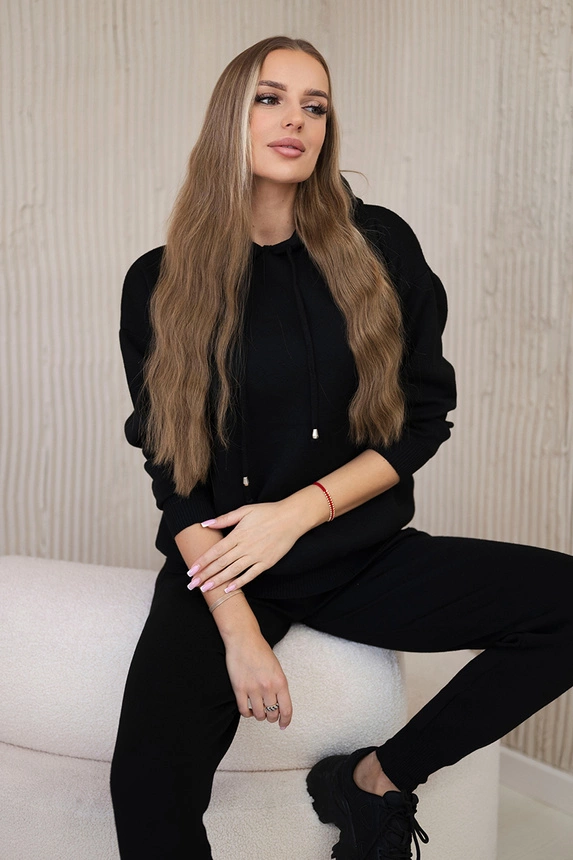 Sweater set Sweatshirt + Pants black