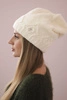 Women's cap Ramona K383 ecru