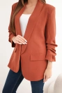 Blazer with lapels elegant ginger