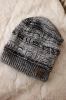 Cap with fleece Patrycja K254 black + gray