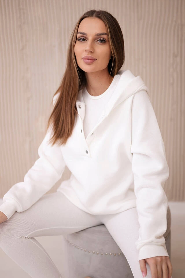 Set 3 in 1 sweatshirt, top and leggings ecru