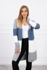 Sweater Cardigan in the straps gray+jeans