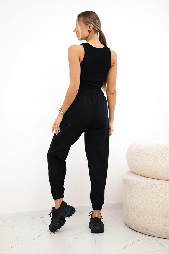 Set Oberteil+Hose schwarz