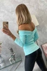 V-neck blouse mint