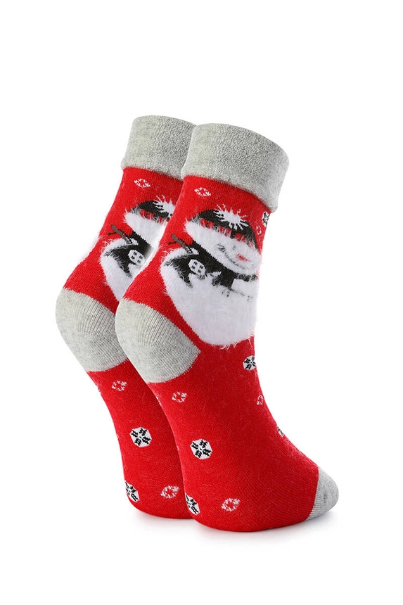 Vianočné unisex ponožky v krabičke – 1 pár so snehuliakom