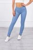 Bunte Hose aus hellem Denim