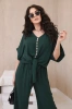 Set of blouses with pants dark green